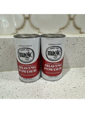 2X Magic Shaving Powder Extra Strength Shave Soft Sheen Carson 5 oz